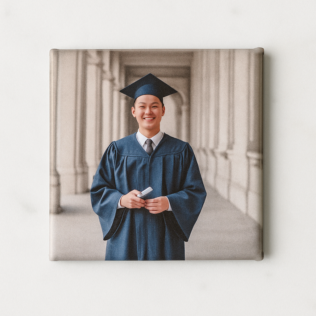 Set aus 6 bis 24 individuellen Fotomagneten